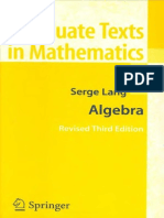 Algebra - Serge Lang PDF