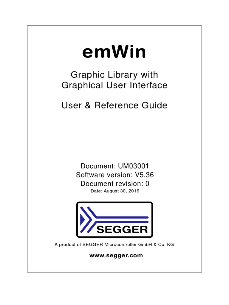 UM03001 Emwin5 | PDF | C (Programming Language) | Embedded System