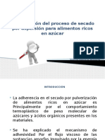 Optimización Del Proceso de Secado Por Aspersión Para