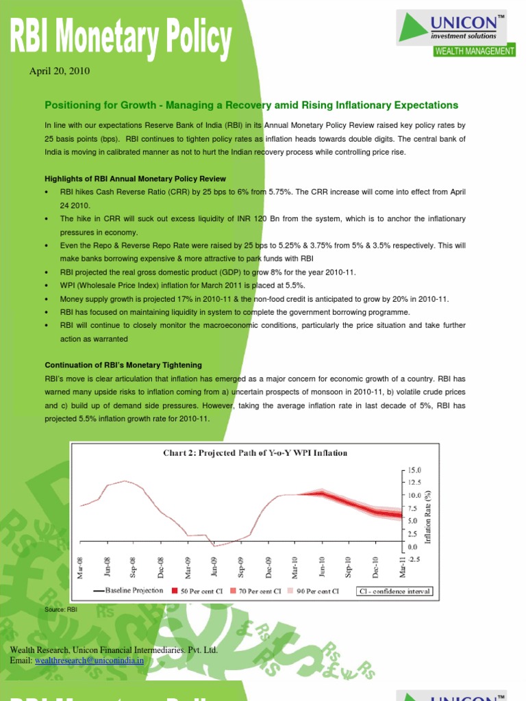 RBIAnnual Monetary Policy Review | PDF | Reserve Bank Of India ...