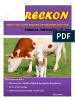 Vetreckon Issue 2 - India's First Digital Magazine On Veterinary Education