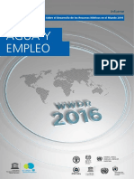 Agua y Empleo - Informe de Las NU 2016