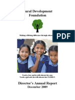 Rural Development Foundation: December 2009