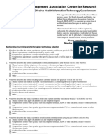 Assessing Adoption of Effective Health Information Technology Questionnaire PDF