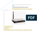 Setting Tplink TL Wa701nd-Hotspot