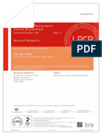 Certificate of Management System Registration: Shurjoint Metals Inc