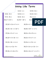 Combining Like Terms