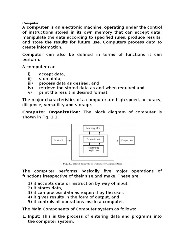 What is computer pdf computer data storage areas of computer science