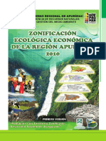 Zonificacion Ecologica Economica Region Apurimac 2010