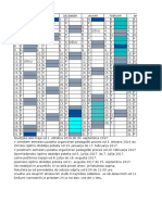Študijski Koledar 2016-17