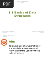 1.1 Basics of Data Structures