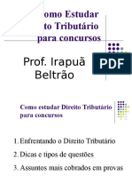 Como Estudar Direito Tributario