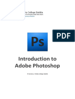 Introduction To Adobe Photoshop: IT Services, Trinity College Dublin