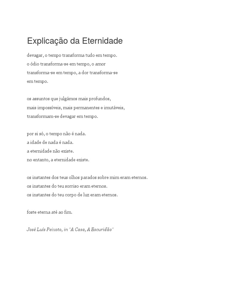 Explicação Da Eternidade | PDF