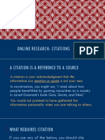 Online Research - Citations