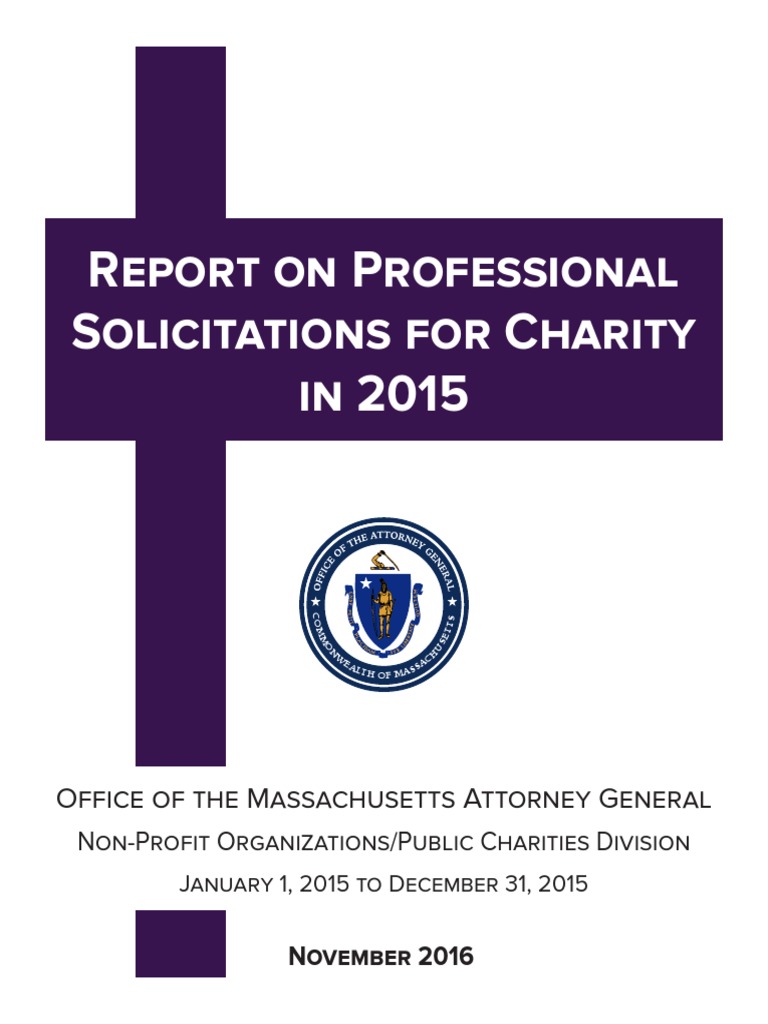 Pro Solicit Report 2015 | PDF | Fundraising | Charitable Organization