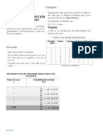 Ejercicios de Estadisticas Caso Discreto y Continuo