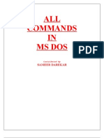 All Commands in MS Dos