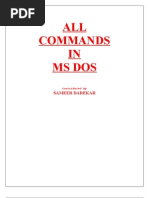 All Commands in MS Dos