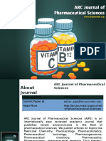 ARC Journal of Pharmaceutical Sciences