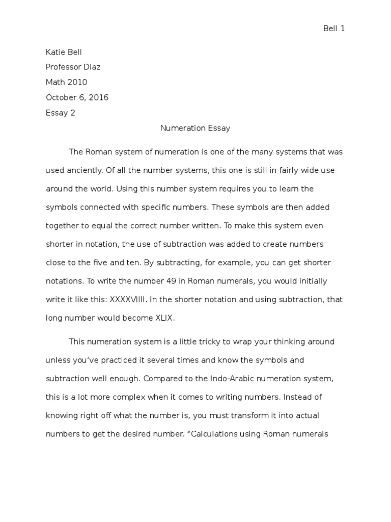 Numeration Essay  PDF  Numbers  Cognitive Science
