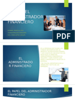 Papel Del Administrador Financiero 