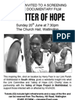 'A Matter of Hope' film Première Evening Poster
