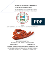 Informe de Chorizo Parrillero