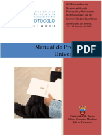 Manual Para La Organizacion de Actos en La Universidad