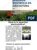 Aspersion Electrostatica en Al Agricultura