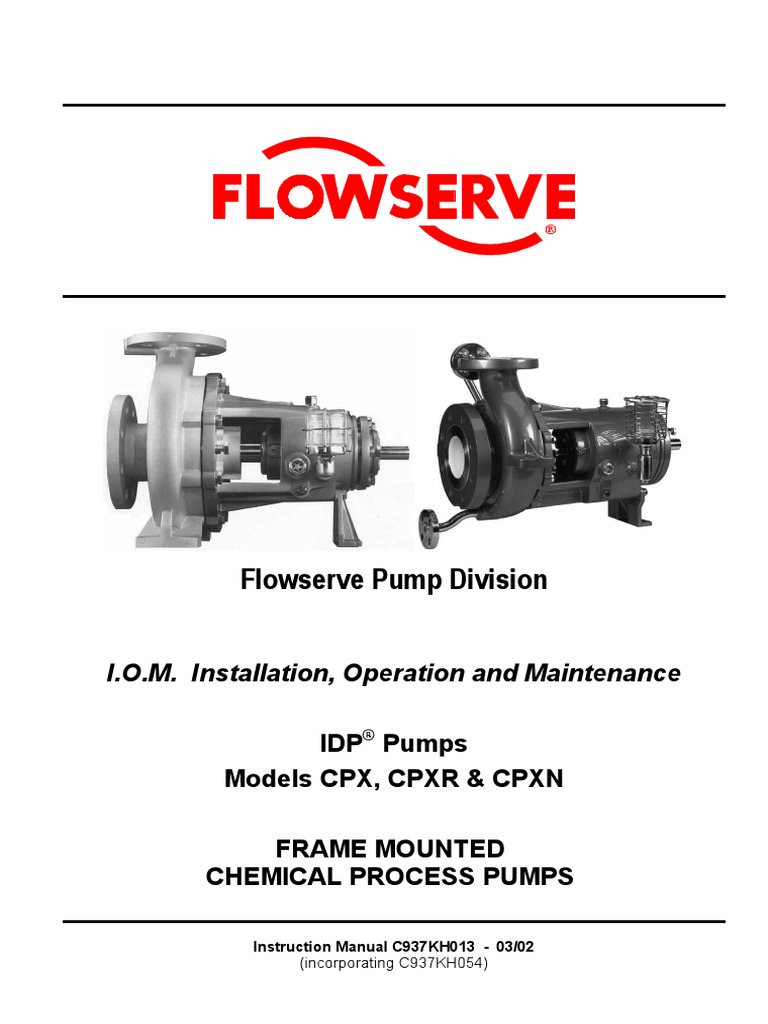 IOM DUrco PDF Bearing (Mechanical) Pump