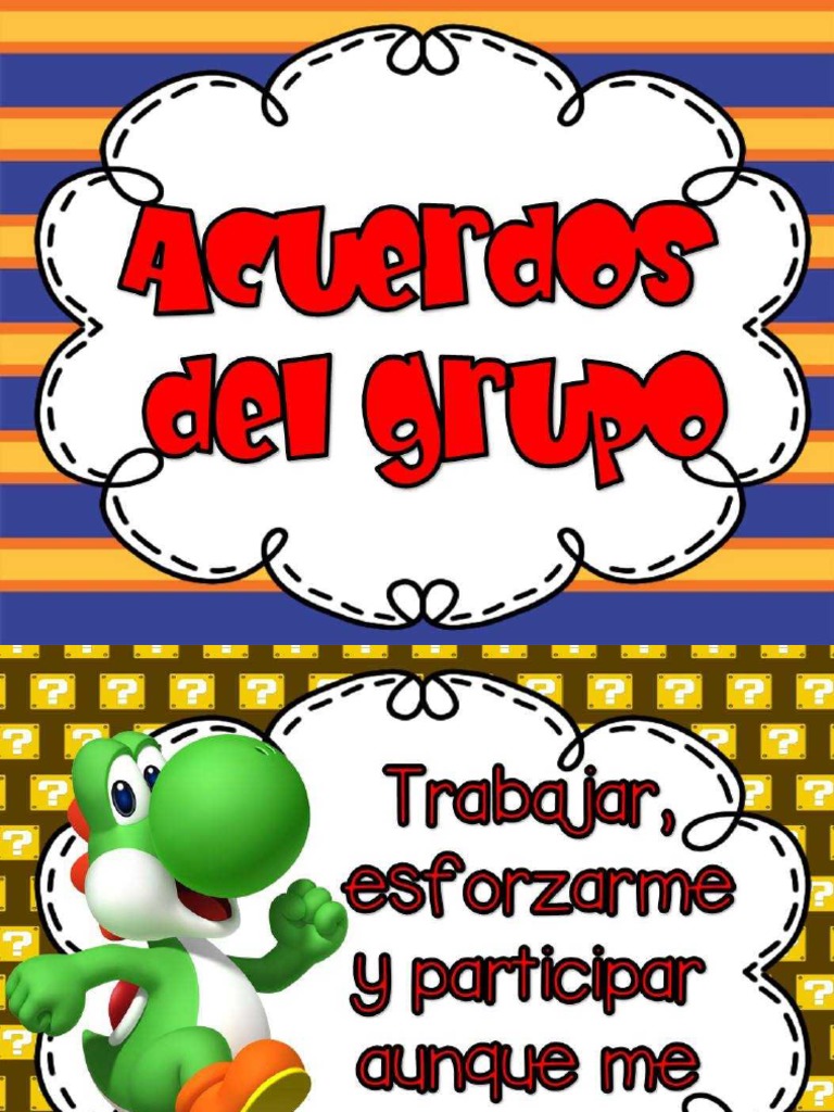 Acuerdos Para El Salon De Clases Pdf