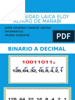 Conversion Binario A Decimal