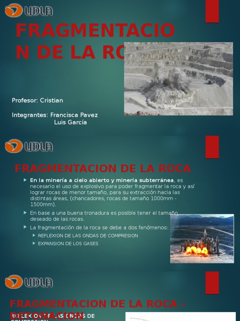 Fragmentacion de La Roca | PDF | Minería | Roca (geología)