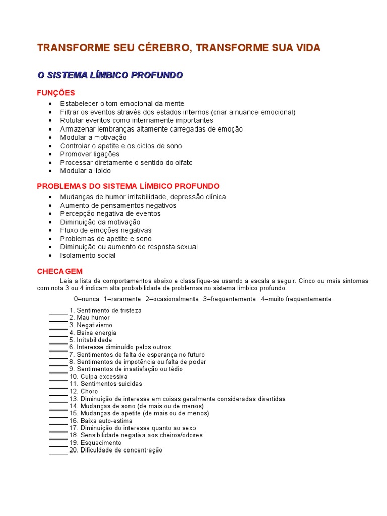Transforme Seu Cerebro PDF | PDF