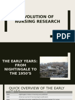 Evolution of Nursing Research