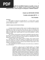 (TEXTO 7) Para Uma Análise Da Moralidade Burguesa No Quadro Arrufos de Belmiro de Almeida e No Romance Lucíola de José de Alencar.