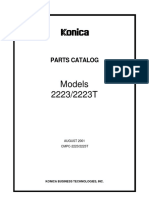 Konica 2223/2223T Parts Catalog