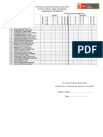 Lista de Cotejo Comision de Tutoria