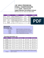 Playoff Pool - Preliminary Schedule Nov 28