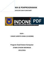 Algoritma & Pemprograman Pseudocode Dan Flowchart