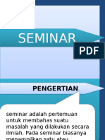 Seminar Dan Diskusi Panel