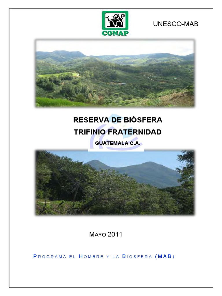 Ficha Reserva de Biosfera Transfronteriza Trifinio Fraternidad