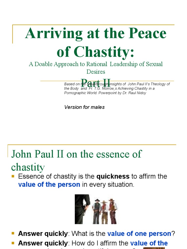 Chastity: A Path to True Love | PDF | Chastity | Love