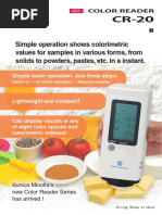 Simple Operation Shows Colorimetric Values For Samples in Various Forms, From Solids To Powders, Pastes, Etc. in A Instant