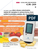 Simple Operation Shows Colorimetric Values For Samples in Various Forms, From Solids To Powders, Pastes, Etc. in A Instant