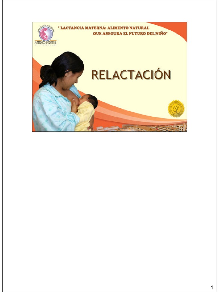 01 - Técnicas de Relactación | PDF | Amamantamiento | Pecho