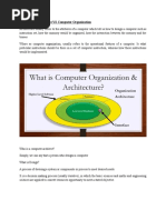 Computer Architecture Vs Computer Organisation