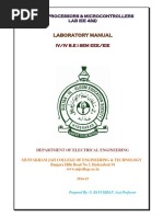 IV Eee I Sem MPMC Lab Manual (Ee432)