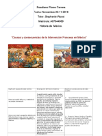 MIII-U3 - Actividad 3. Causas y Consecuencias de La Intervención Francesa en México